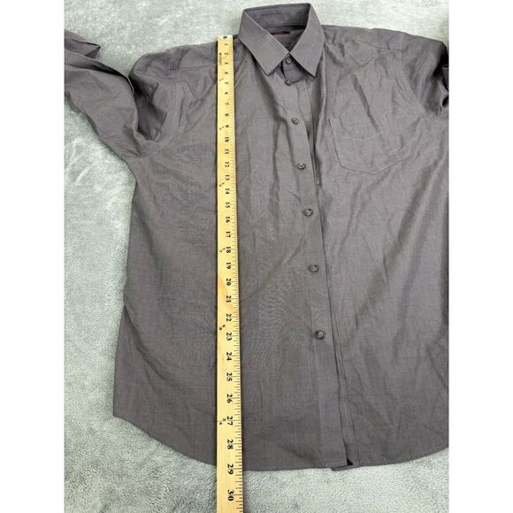 UNTUCKit Wrinkle Free Long Sleeve Button Down Shirt Men's Size Large Gray - Picture 7 of 8